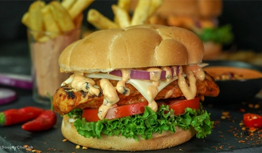 Peri Peri Grilled Burger