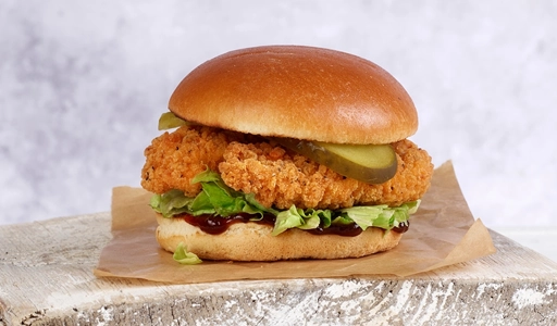 Chicken Strip Burger ( 2 Strips )